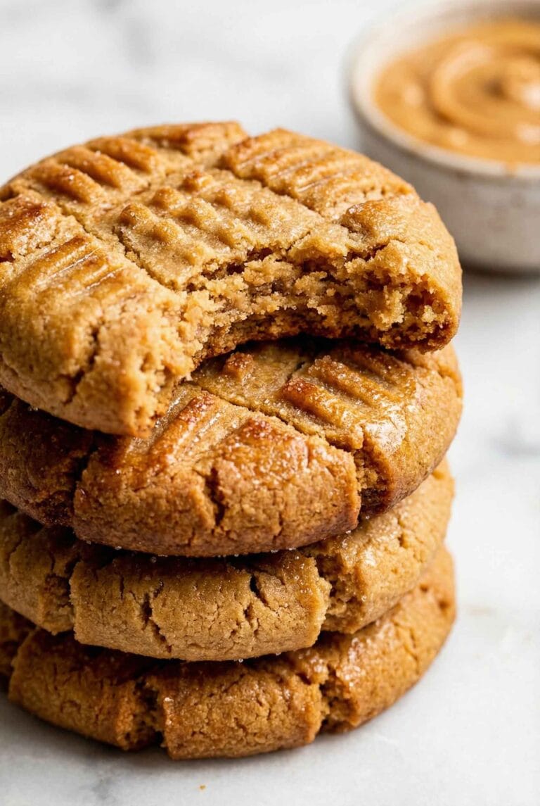 3-Ingredient Peanut Butter Cookies (No Flour, 15 Minutes)