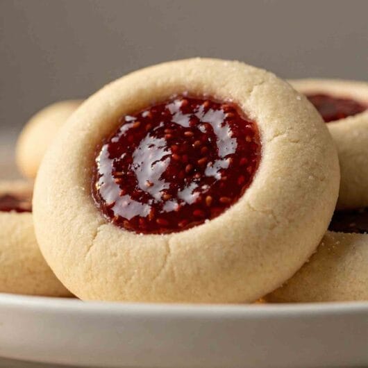Raspberry Thumbprint Cookies