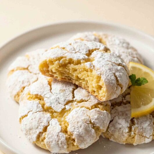 Lemon Crinkle Cookies