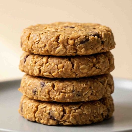 No-Bake Peanut Butter Oatmeal Cookies (Firm & Chewy)