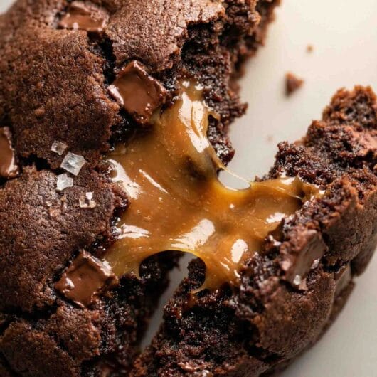 Salted Caramel Chocolate Cookies
