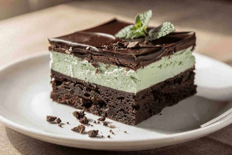 Fudgy Mint Brownies (With a Creamy Mint Layer!)