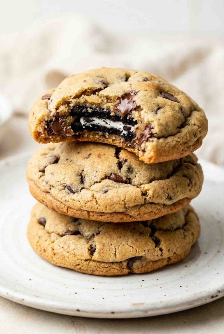 Giant Oreo Stuffed Cookies