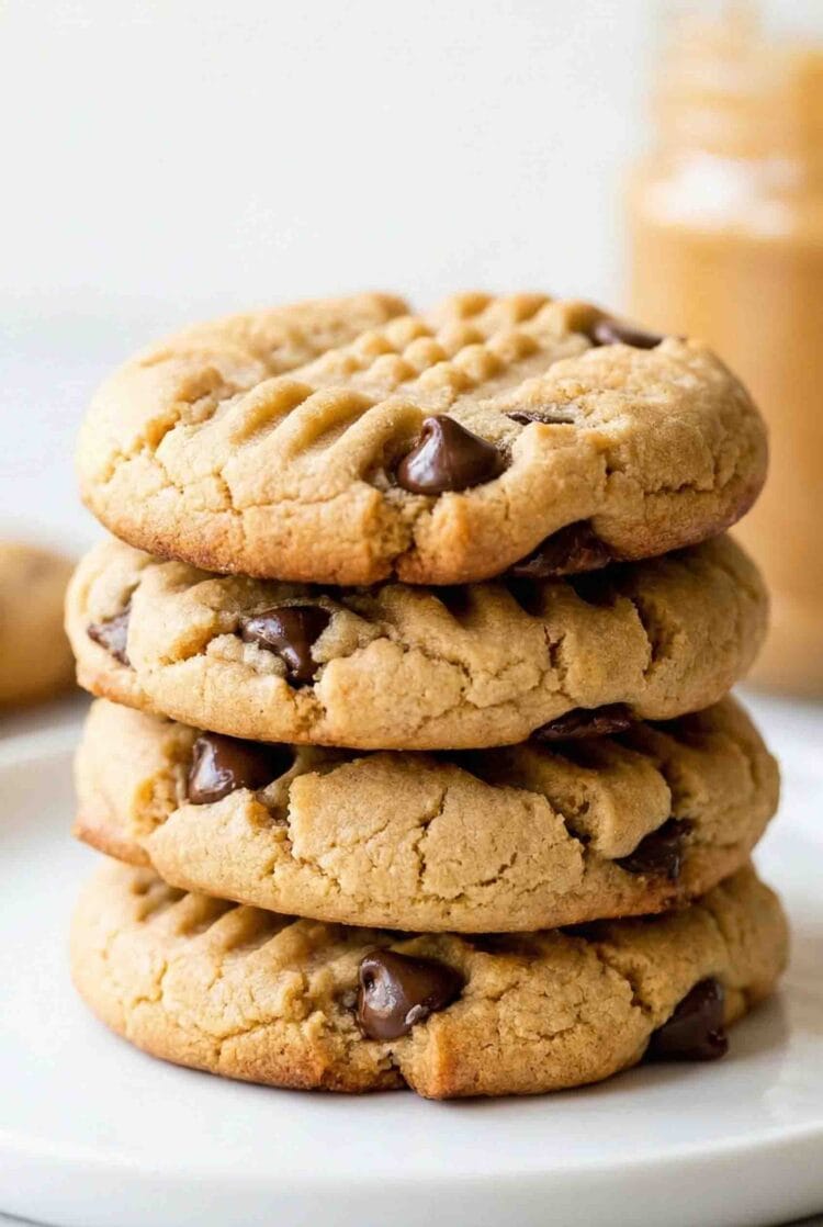 Soft Peanut Butter Chocolate Chip Cookies