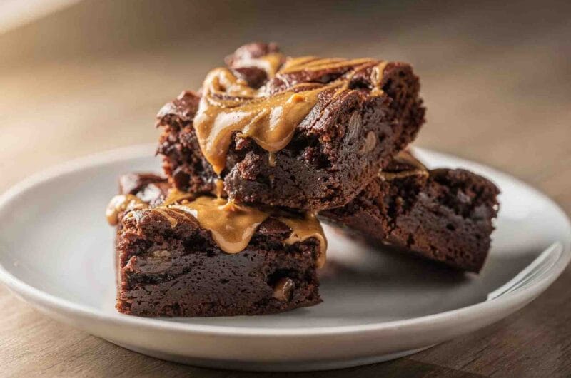 Peanut Butter Swirl Brownies