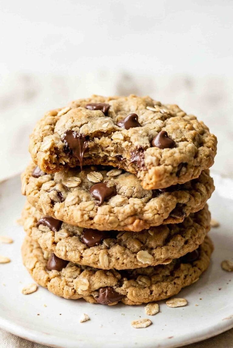 Chewy Oatmeal Chocolate Chip Cookies
