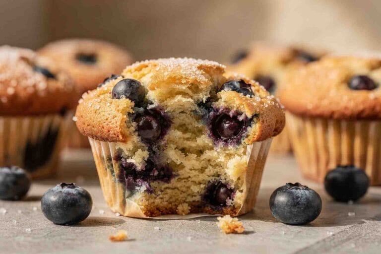 Easy Blueberry Muffins (Bakery-Style Tops!)