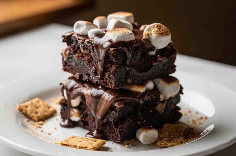 Fudgy S'mores Brownies