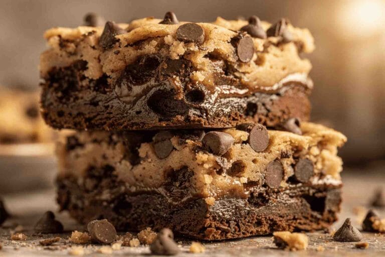 Cookie Dough Brownies (Two Desserts in One!)