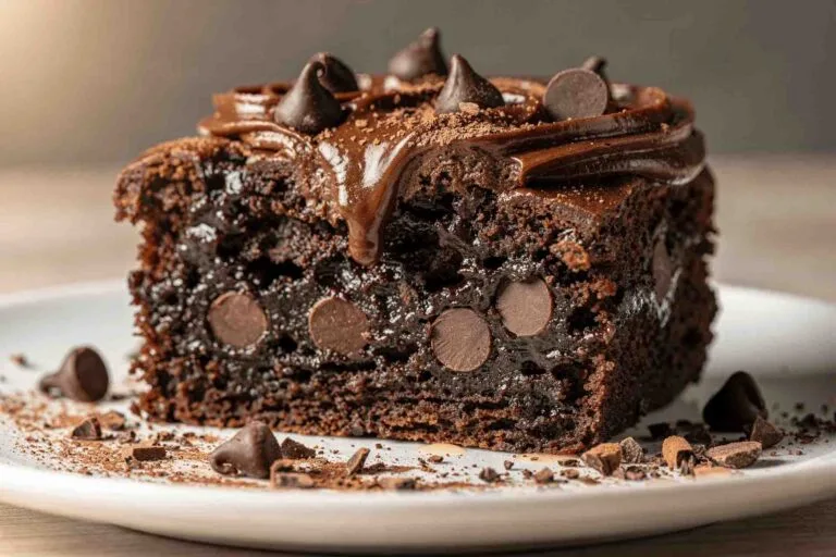 Fudgy Brownie Cake (Double the Chocolate!)